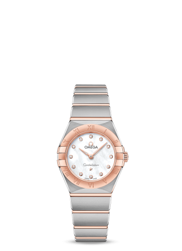 Omega Constellation Manhattan 25 Quartz Stainless Steel / Sedna Gold / MOP
